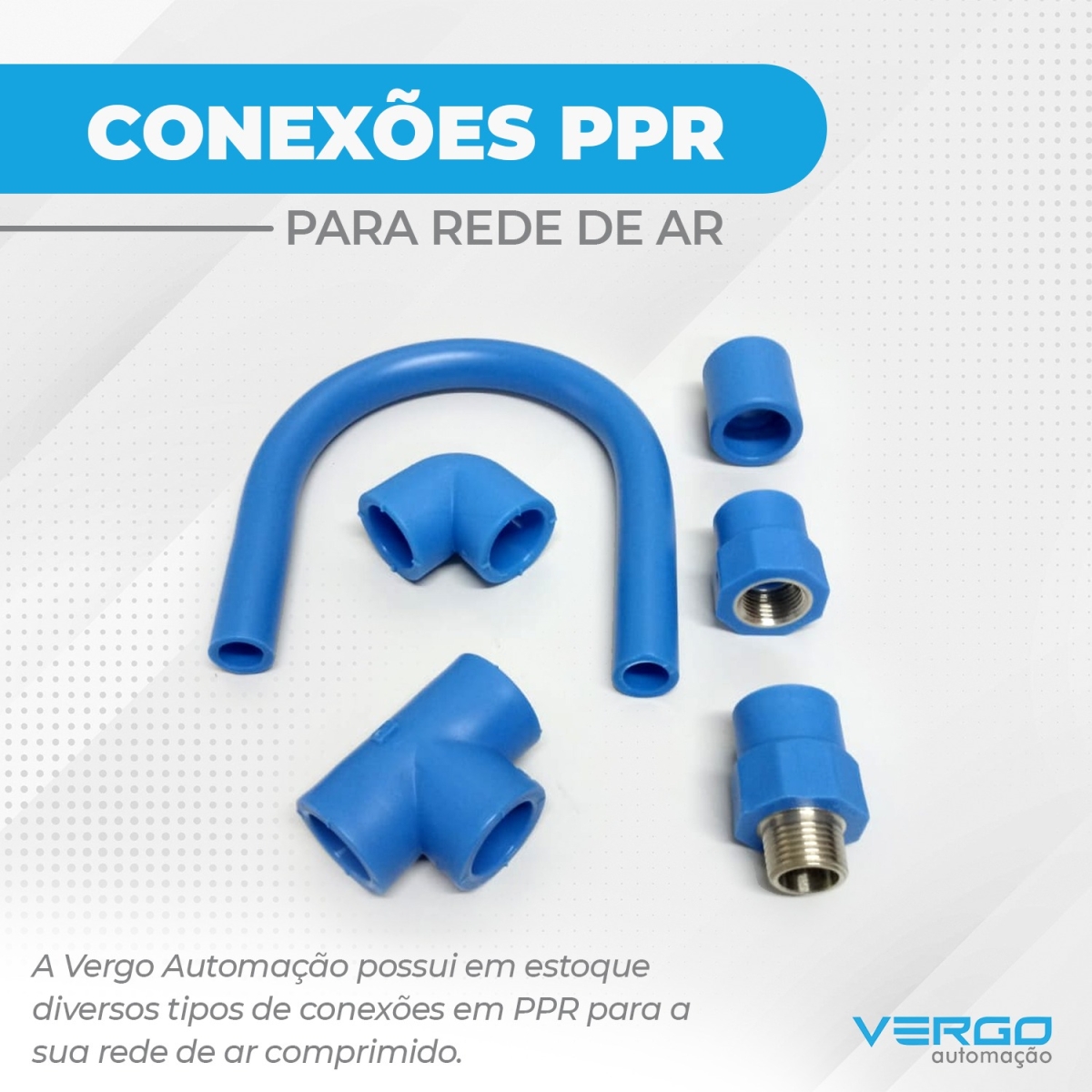 Conexoes PPR para rede de ar