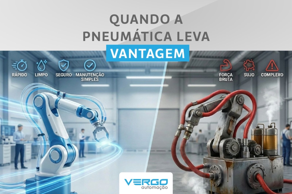 QUANDO A PNEUMÁTICA LEVA VANTAGEM