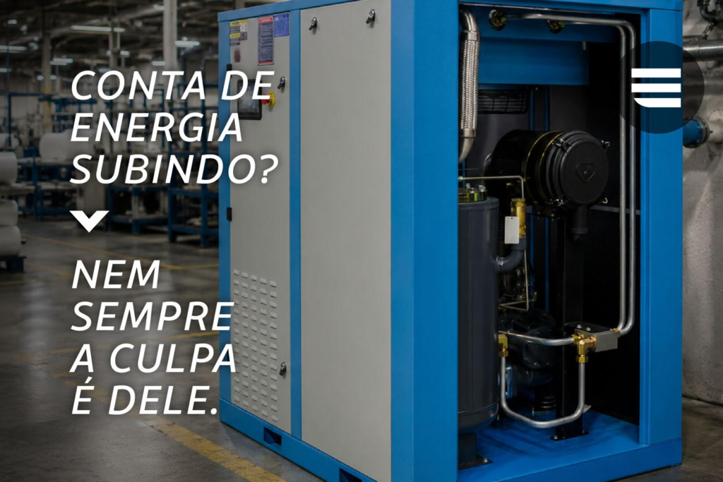 O COMPRESSOR DE AR É O CULPADO PELA ALTA CONTA DE ENERGIA NA INDÚSTRIA?
